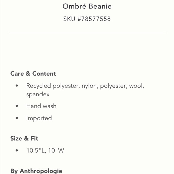 2 Anthropologie Knit Ombré Beanies NWT! - Picture 4 of 5